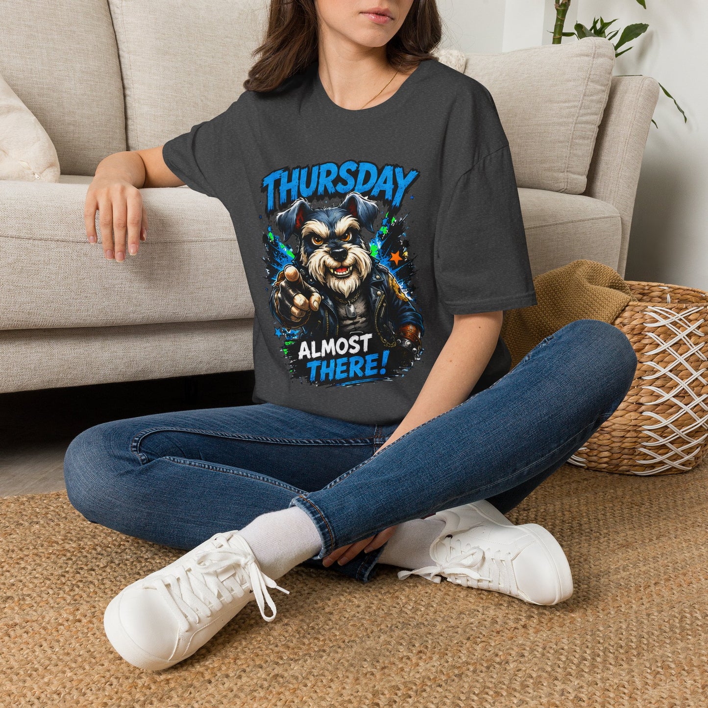 Thursday Almost There T-Shirt — Cute Gritty Dog Graphic Tee