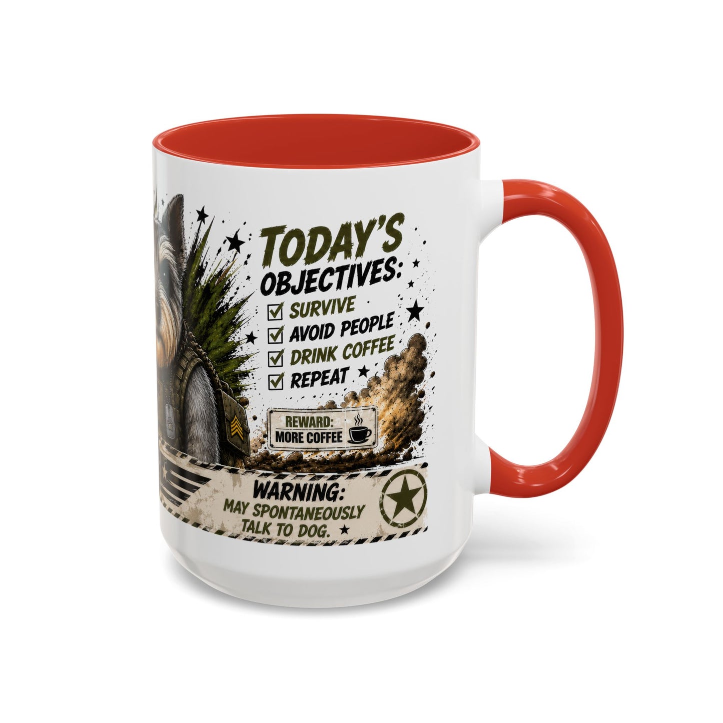 Funny Miniature Schnauzer Coffee Mug – Annie's Coffee Mission — Cute Dog Lover Gift (11/15oz)