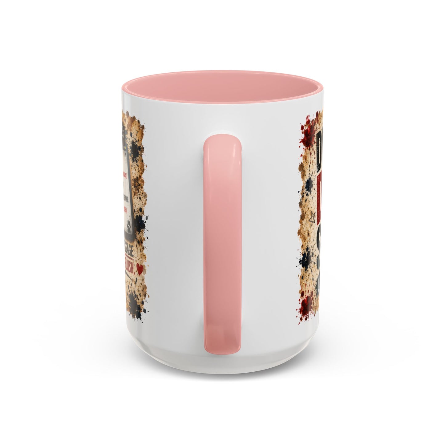Dad Rules Coffee Mug — Funny Toilet Bulldog Design, "Leave a Message After the Flush" Accent Mug (11/15oz)