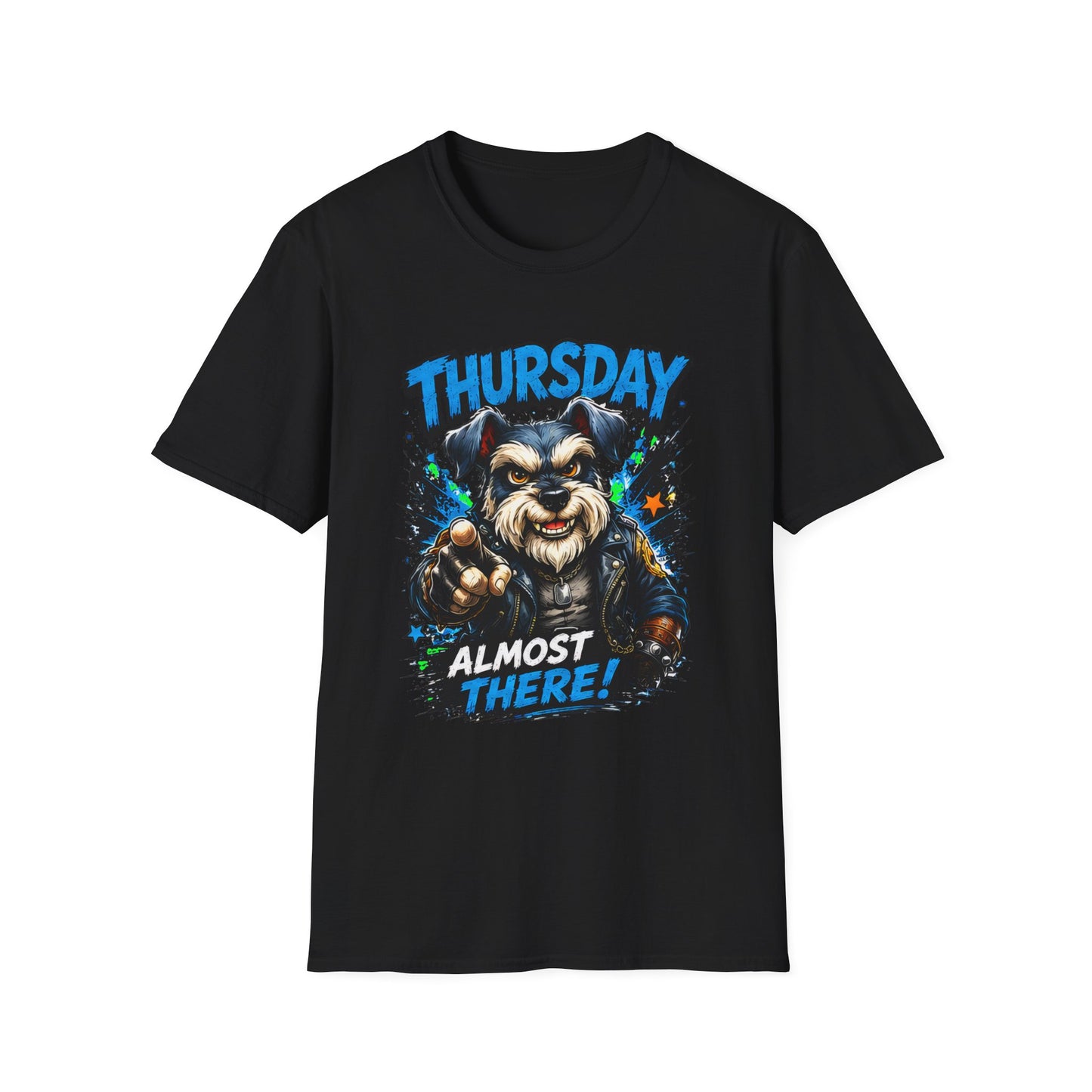 Thursday Almost There T-Shirt — Cute Gritty Dog Graphic Tee