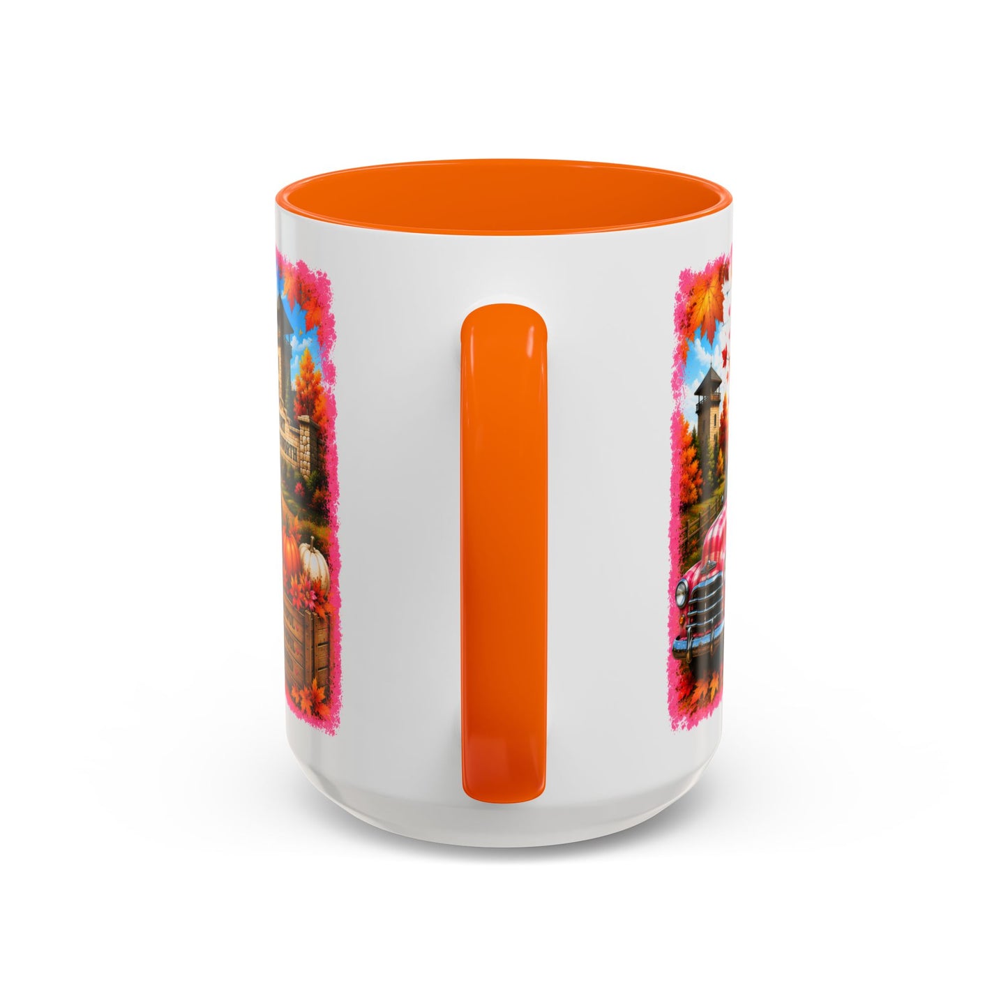Welcome Fall Y'all Accent Coffee Mug — Autumn Gnome Pumpkin & Sunflower 11/15oz