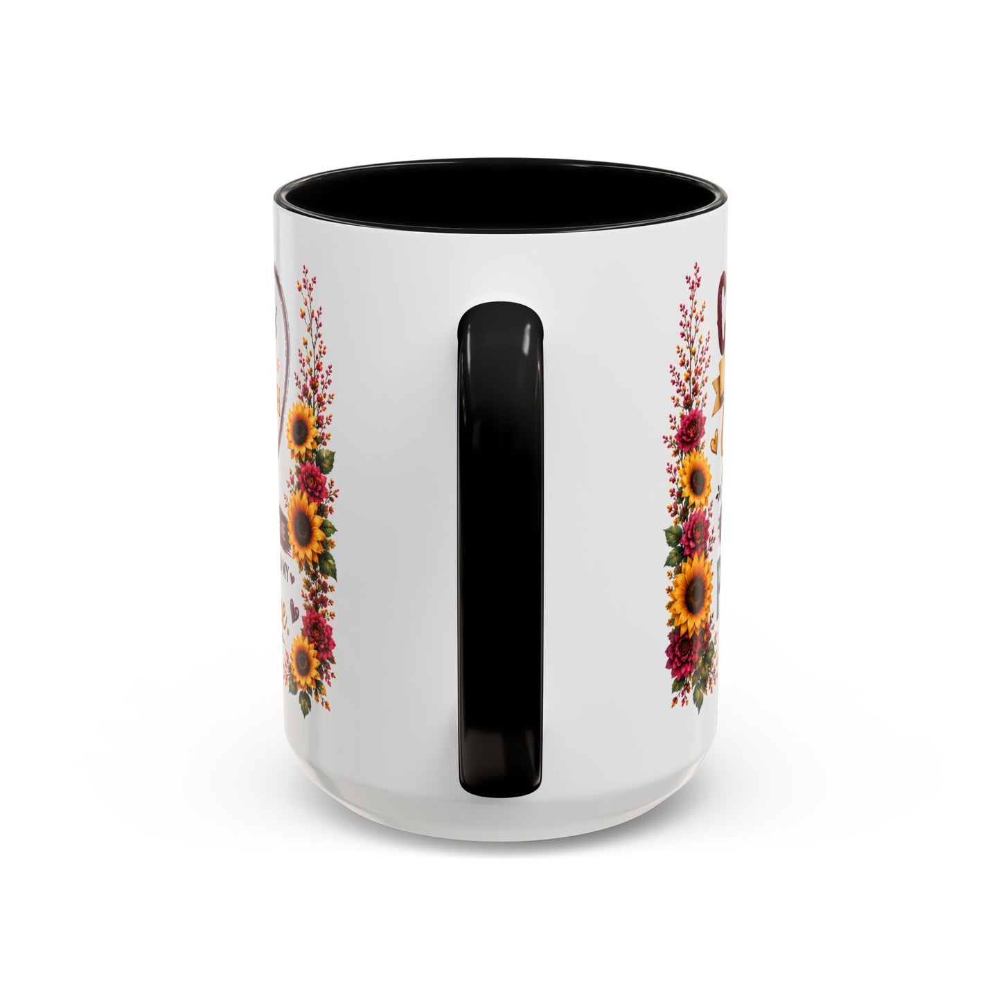 Coffee Mug — 'Sippin' My Way Through the Day' Sunflower Gnome Coffee Mug (11/15oz)