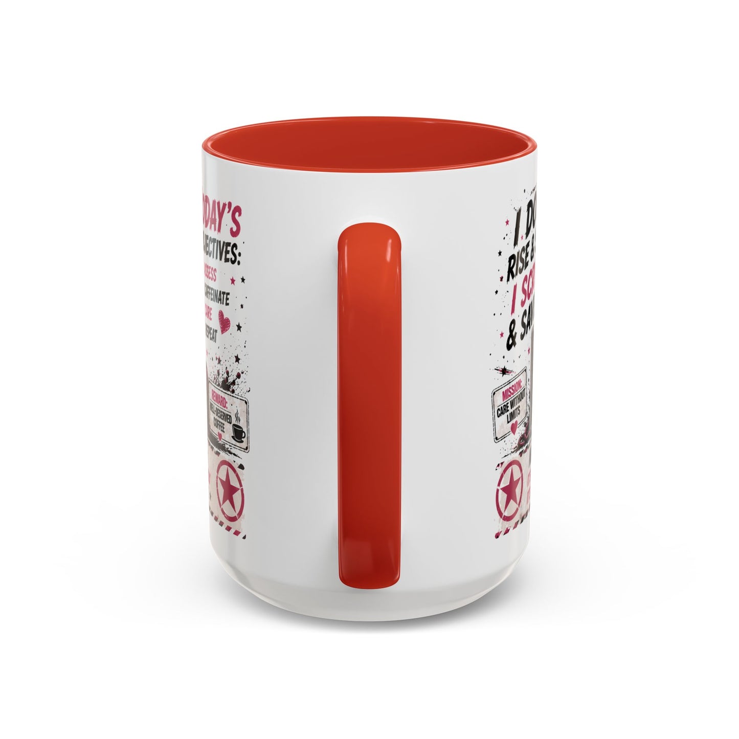 Heart Nurse Coffee Mug – Caffeine, Compassion & Critical Thinking – Funny RN Gift – Cardiology Nurse Ceramic Mug (11/15oz)