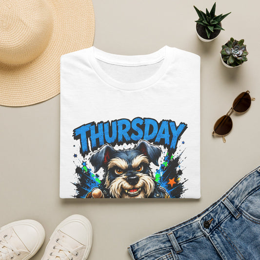 Thursday Almost There T-Shirt — Cute Gritty Dog Graphic Tee