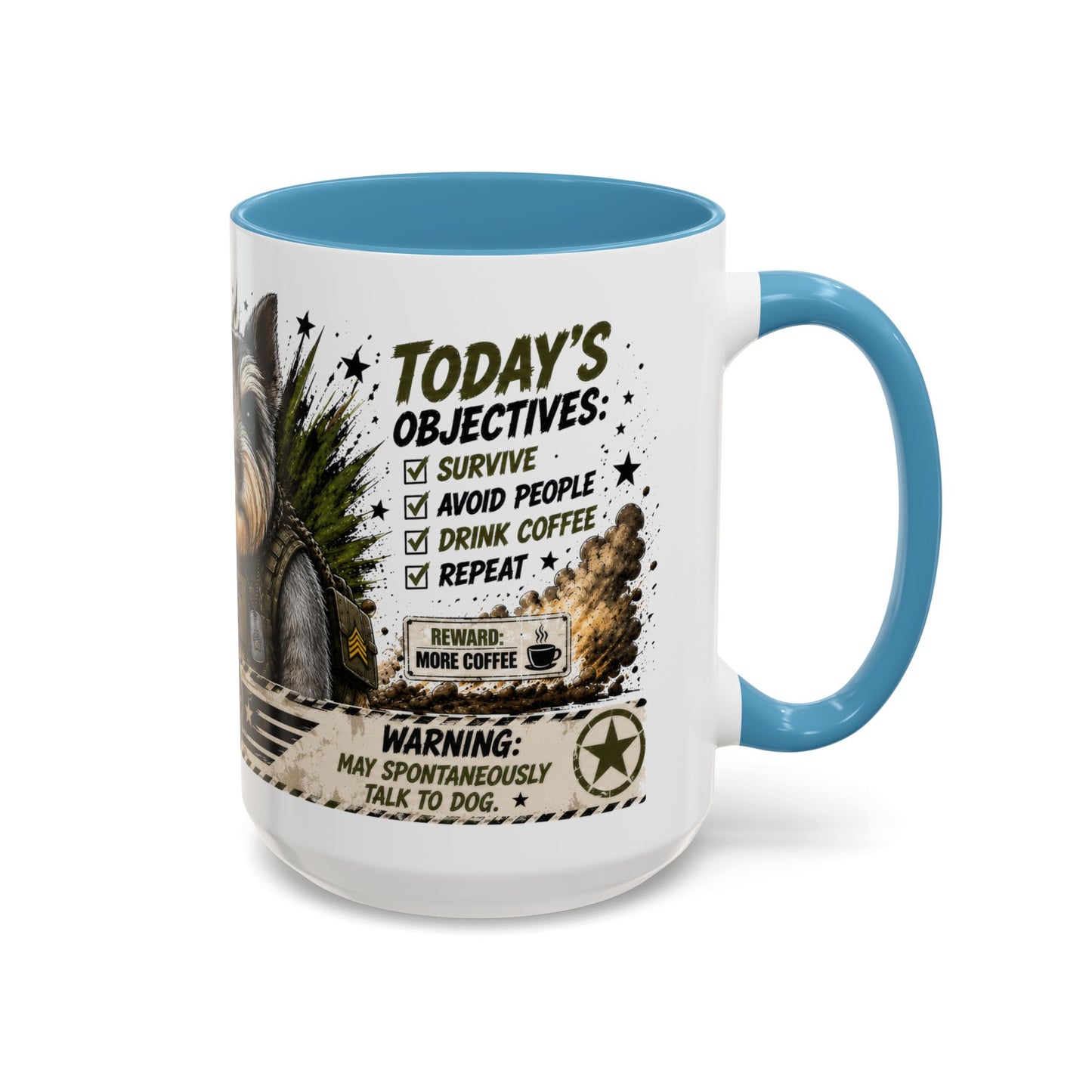 Funny Miniature Schnauzer Coffee Mug – Annie's Coffee Mission — Cute Dog Lover Gift (11/15oz)