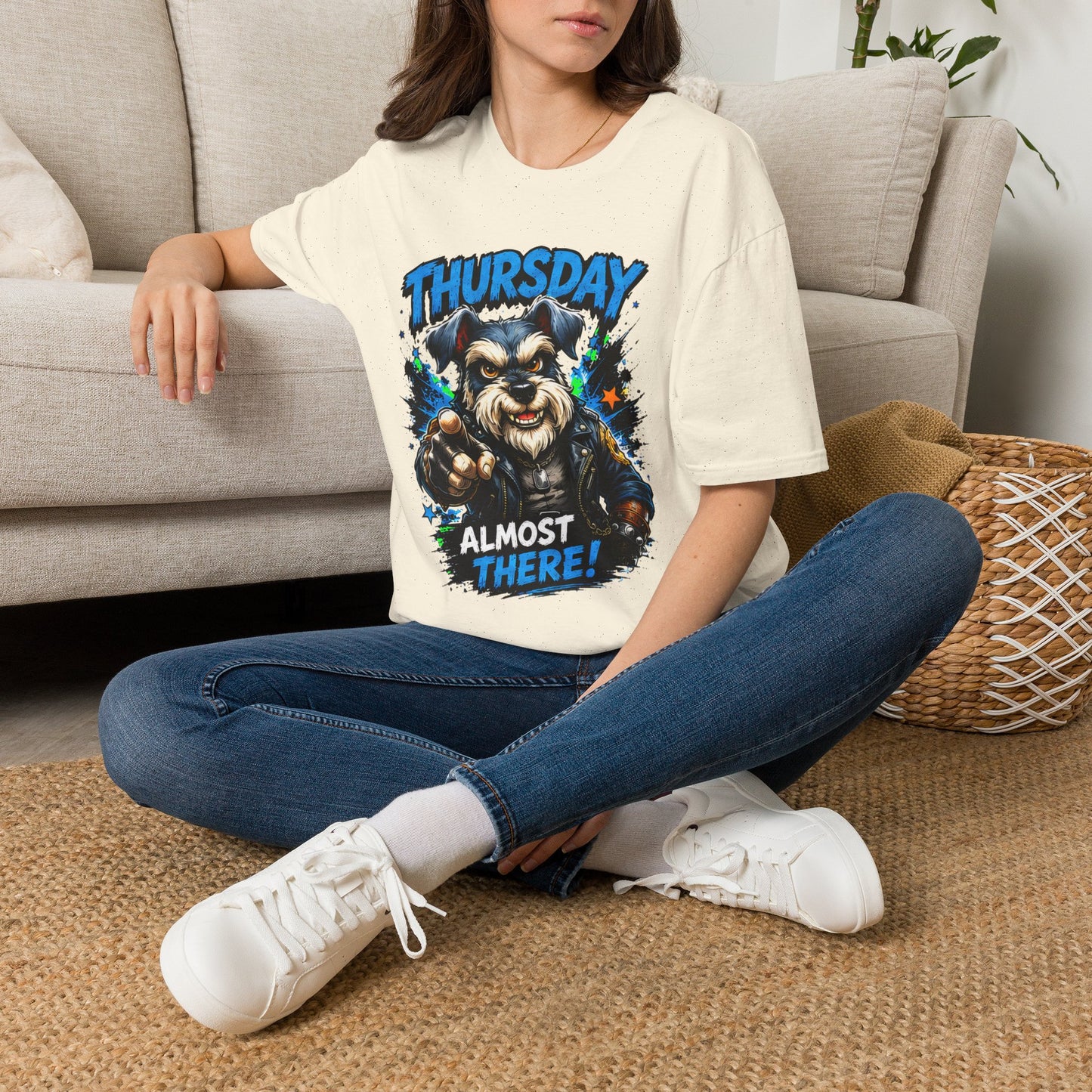 Thursday Almost There T-Shirt — Cute Gritty Dog Graphic Tee