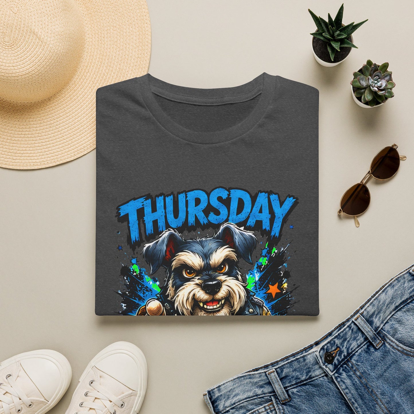 Thursday Almost There T-Shirt — Cute Gritty Dog Graphic Tee