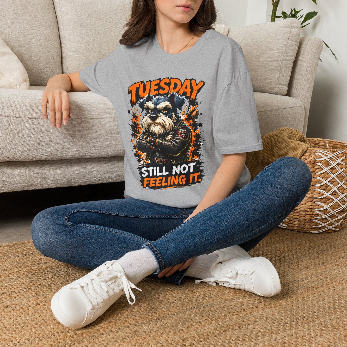 Tuesday Dog T-Shirt — "Still Not Feeling It" Graphic Tee