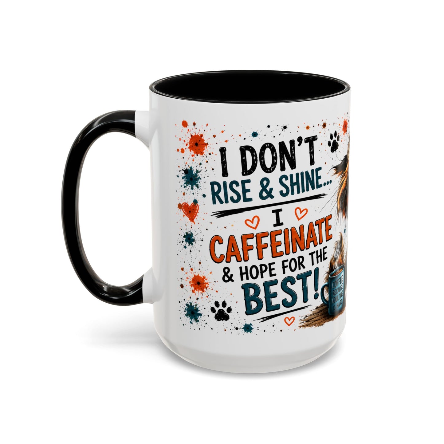 Coffee Mug — "Today's Plan: Drink Coffee, Read Books… Be Awesome" Cat Lover Gift