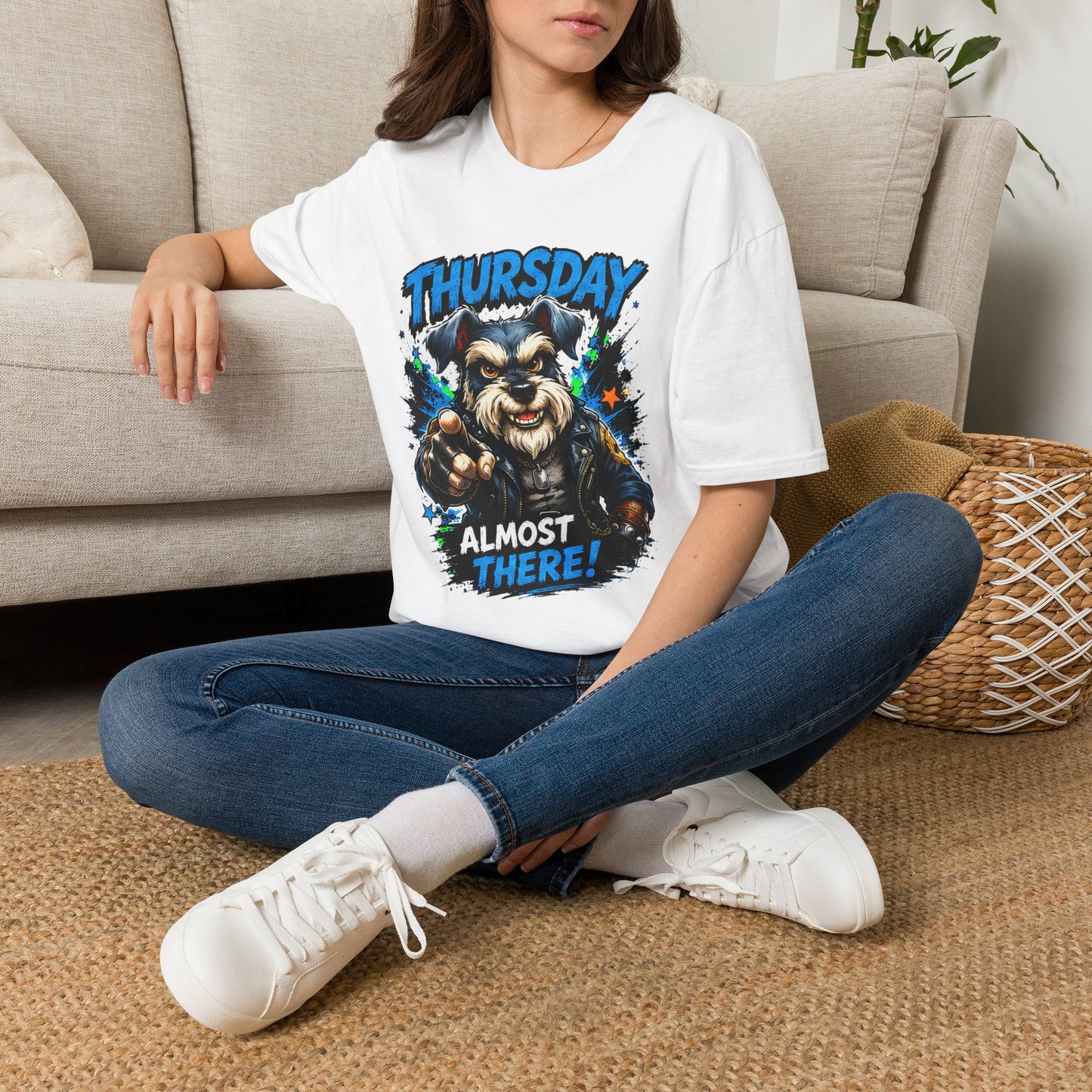 Thursday Almost There T-Shirt — Cute Gritty Dog Graphic Tee