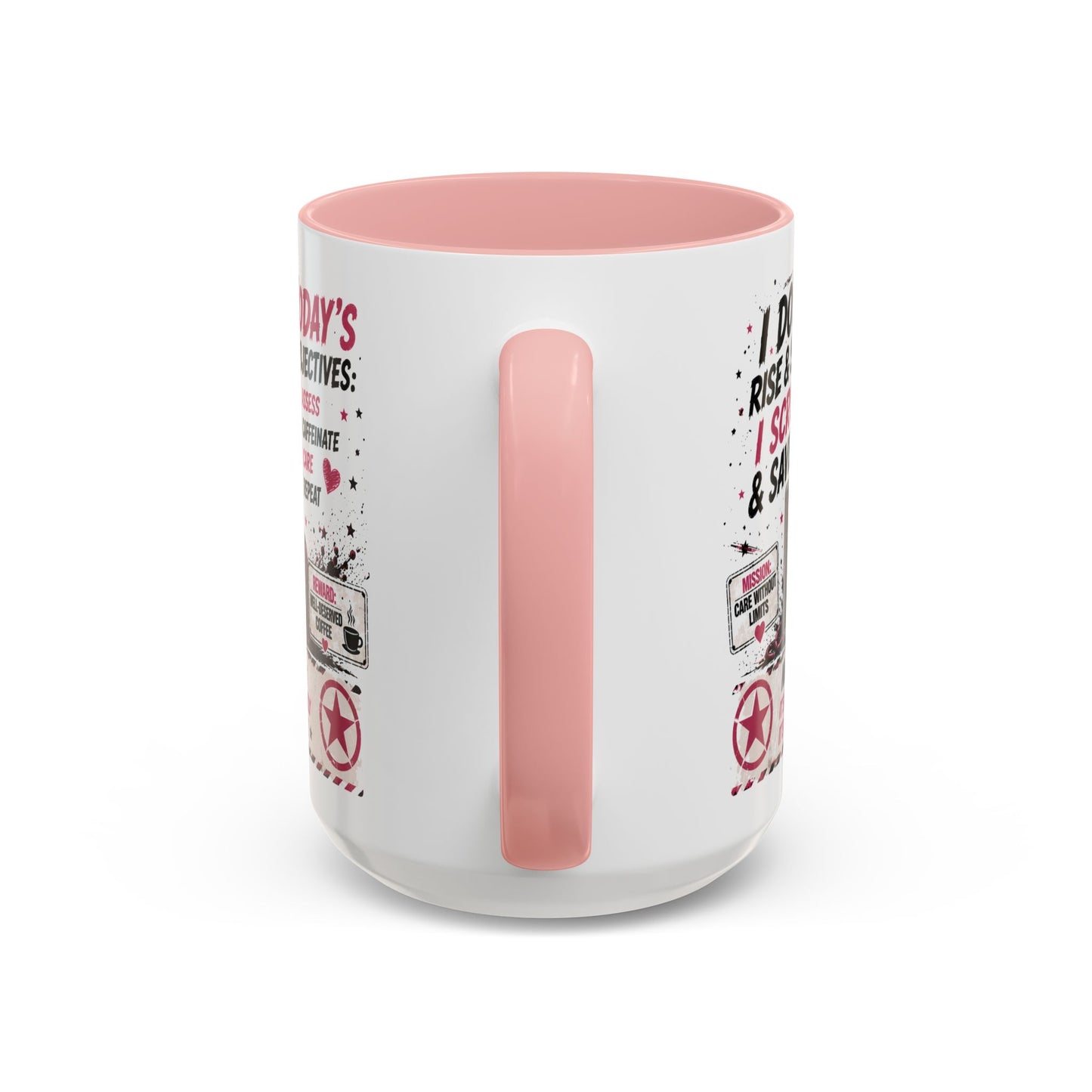 Heart Nurse Coffee Mug – Caffeine, Compassion & Critical Thinking – Funny RN Gift – Cardiology Nurse Ceramic Mug (11/15oz)