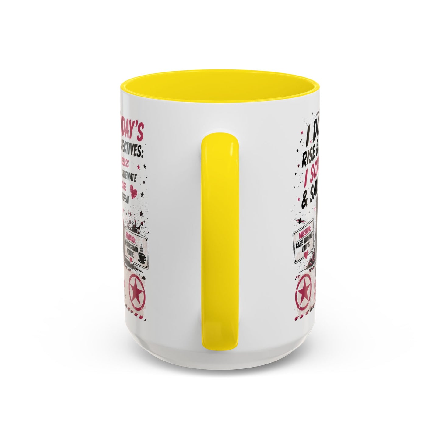 Heart Nurse Coffee Mug – Caffeine, Compassion & Critical Thinking – Funny RN Gift – Cardiology Nurse Ceramic Mug (11/15oz)
