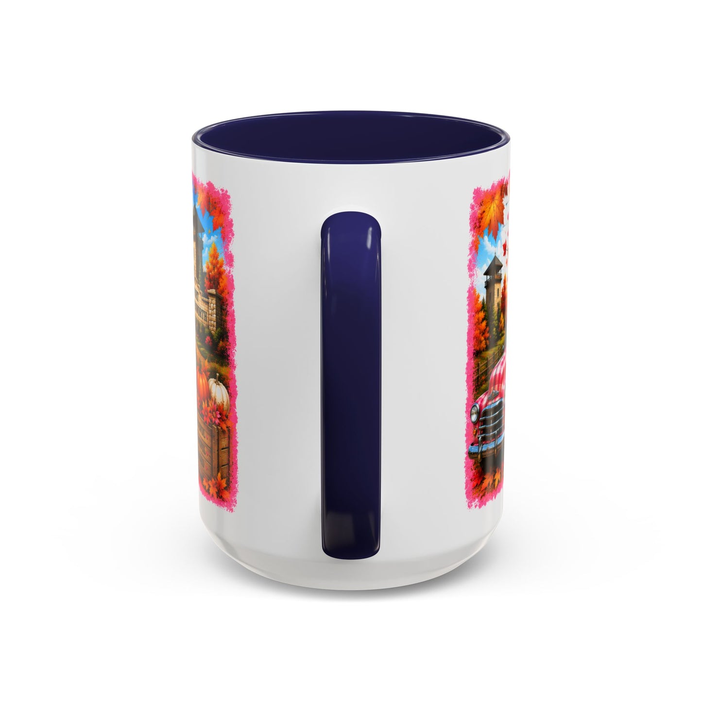 Welcome Fall Y'all Accent Coffee Mug — Autumn Gnome Pumpkin & Sunflower 11/15oz