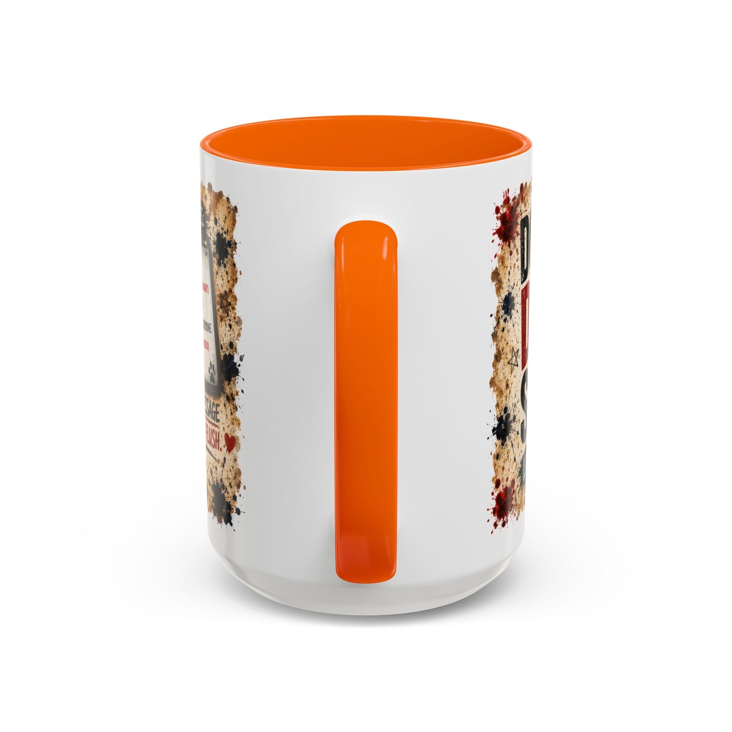 Dad Rules Coffee Mug — Funny Toilet Bulldog Design, "Leave a Message After the Flush" Accent Mug (11/15oz)