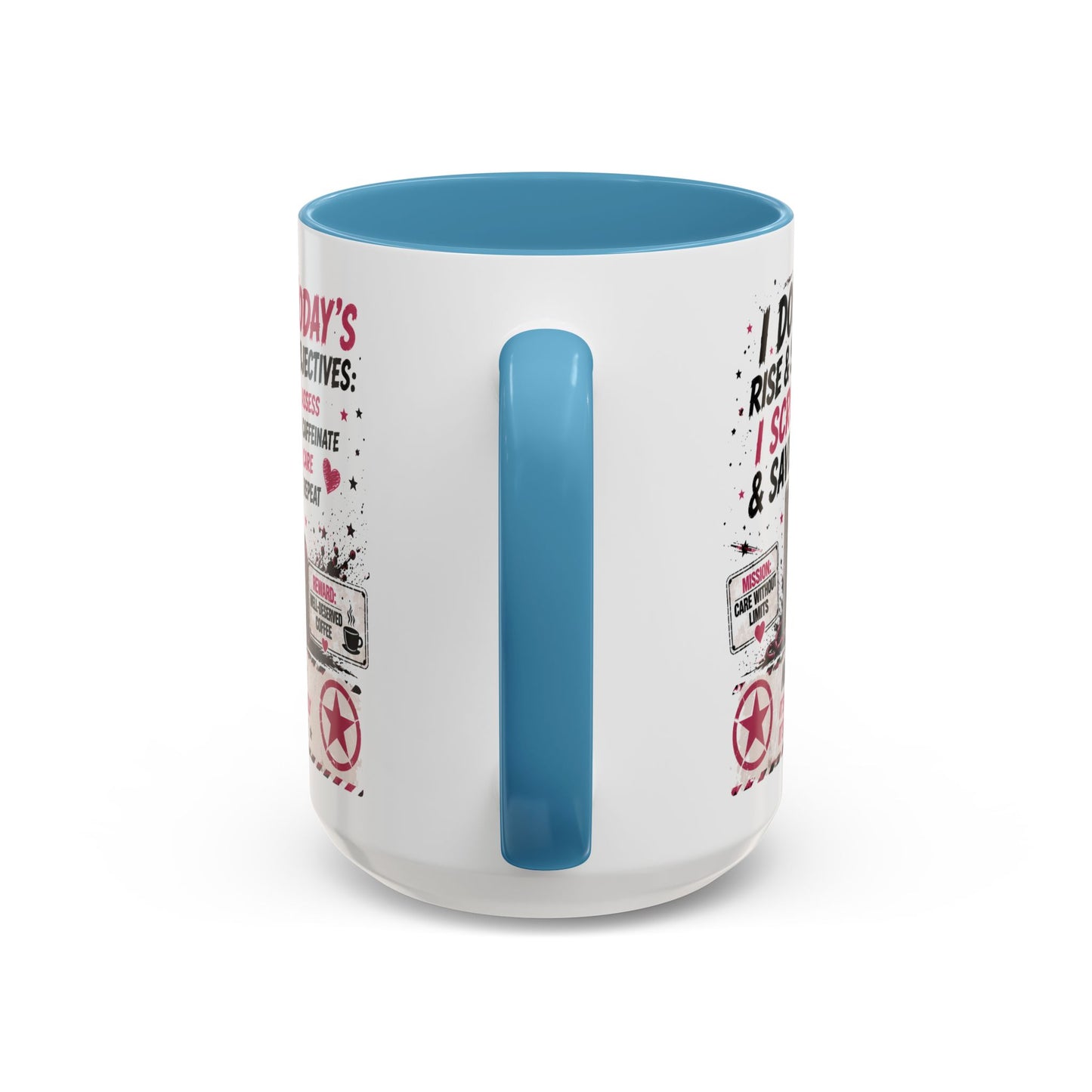 Heart Nurse Coffee Mug – Caffeine, Compassion & Critical Thinking – Funny RN Gift – Cardiology Nurse Ceramic Mug (11/15oz)