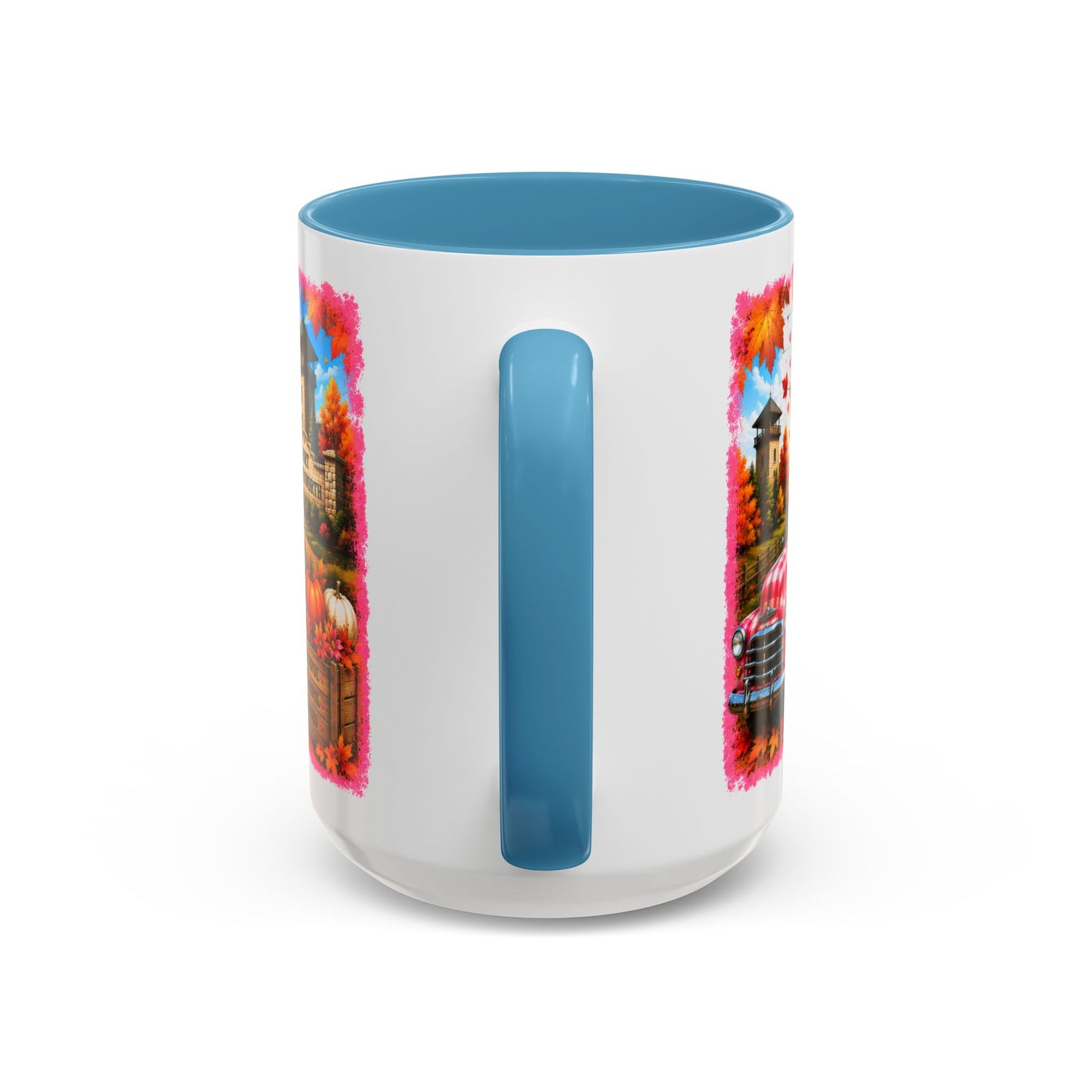 Welcome Fall Y'all Accent Coffee Mug — Autumn Gnome Pumpkin & Sunflower 11/15oz
