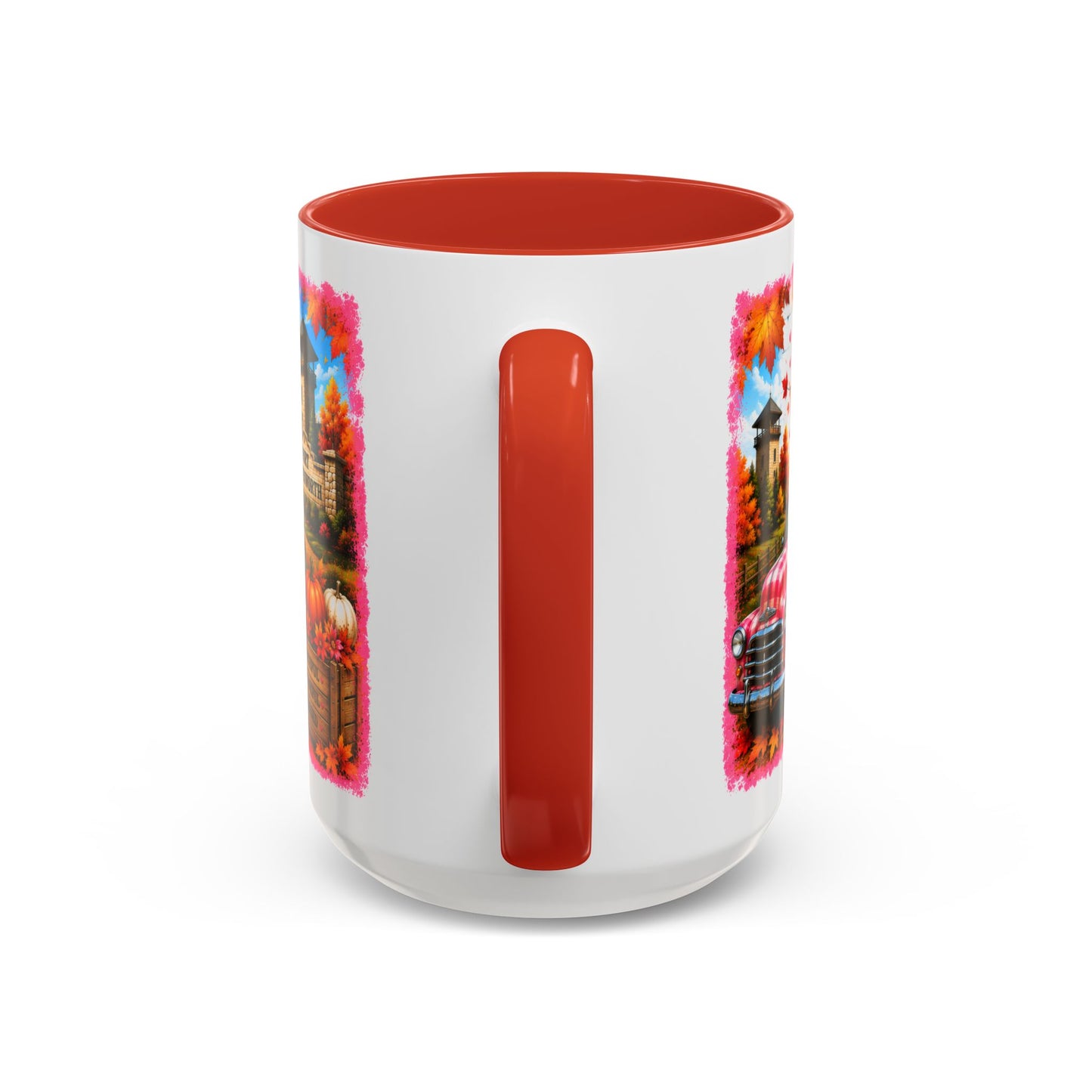 Welcome Fall Y'all Accent Coffee Mug — Autumn Gnome Pumpkin & Sunflower 11/15oz