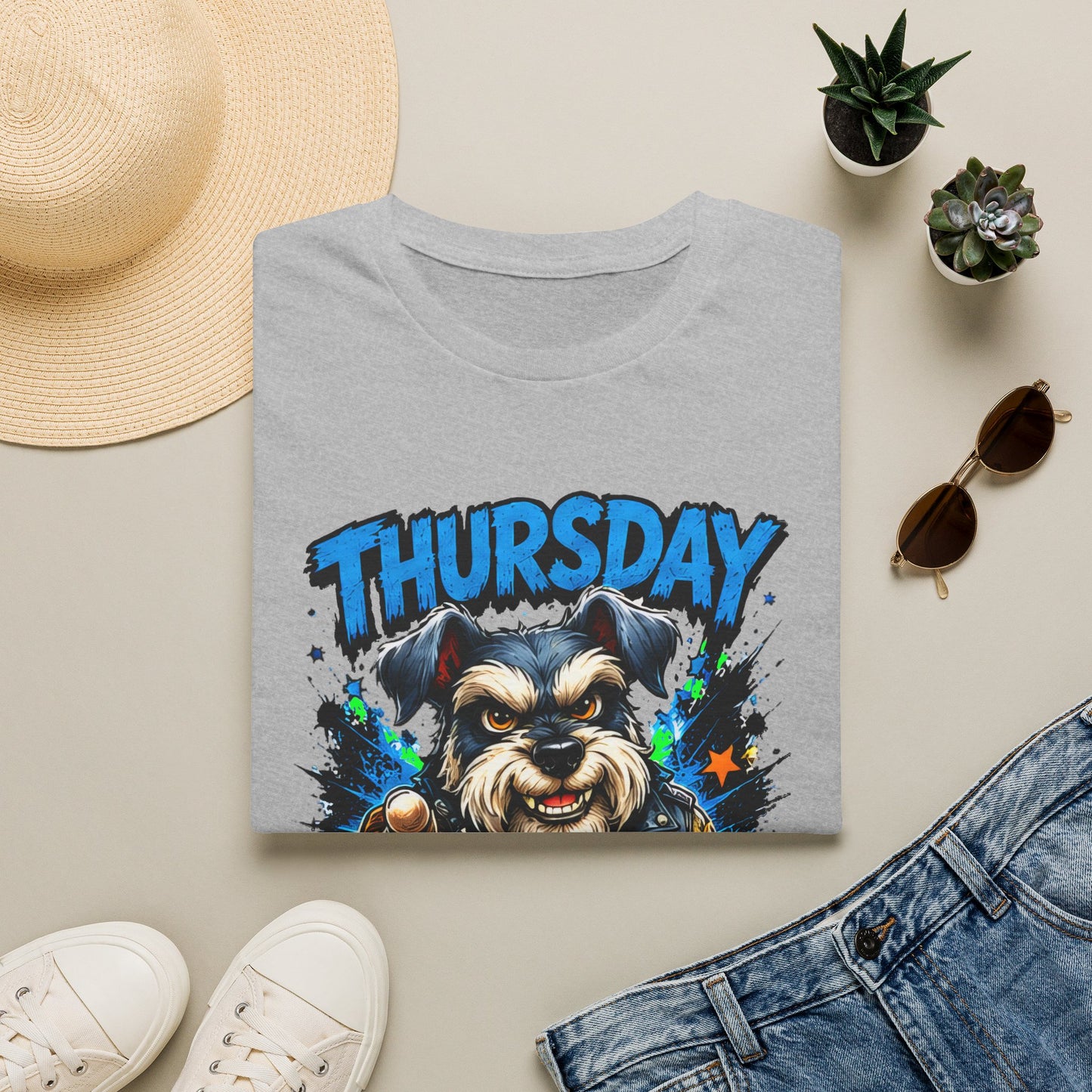 Thursday Almost There T-Shirt — Cute Gritty Dog Graphic Tee
