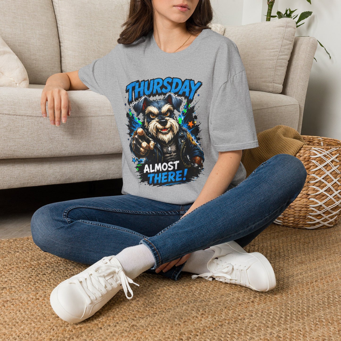 Thursday Almost There T-Shirt — Cute Gritty Dog Graphic Tee