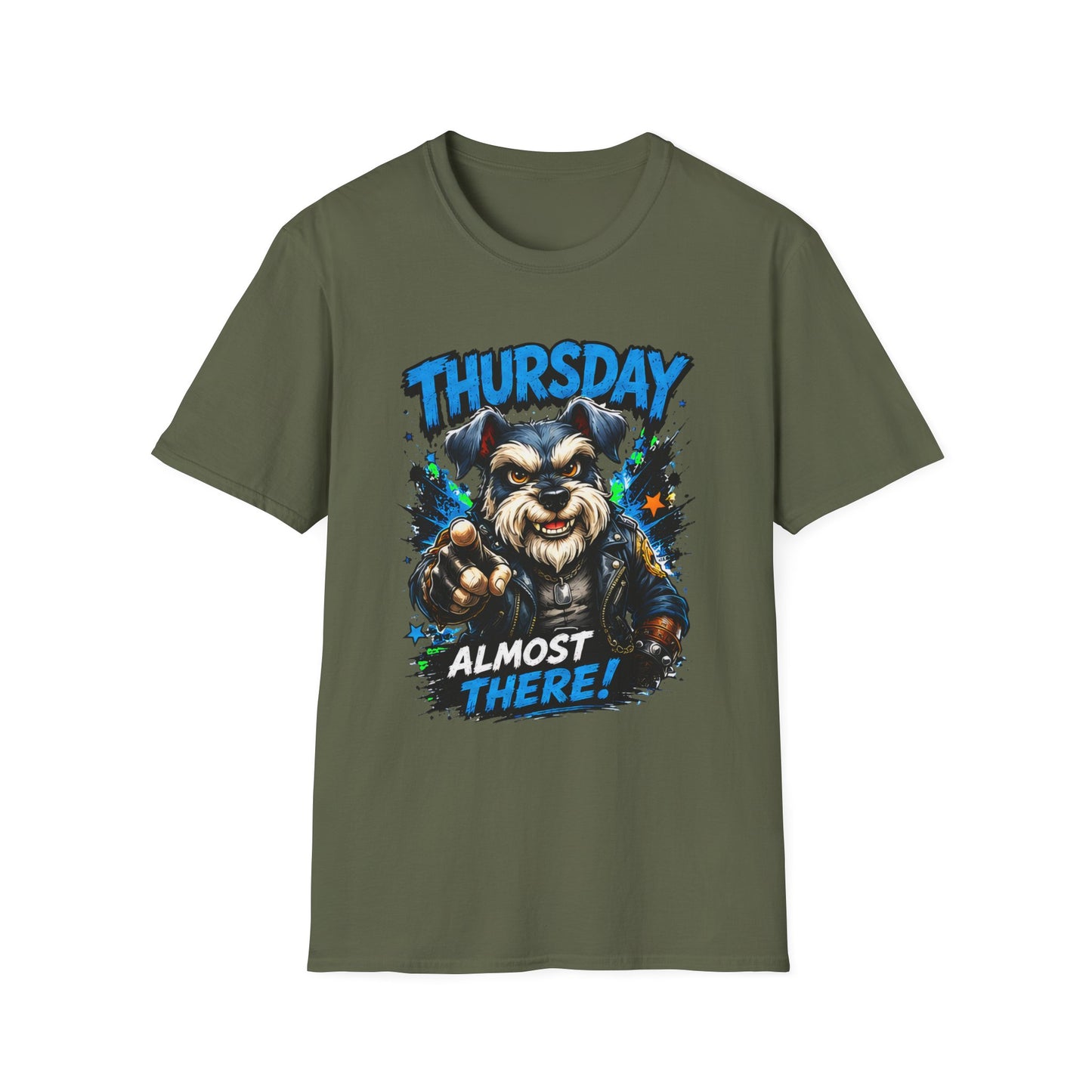 Thursday Almost There T-Shirt — Cute Gritty Dog Graphic Tee