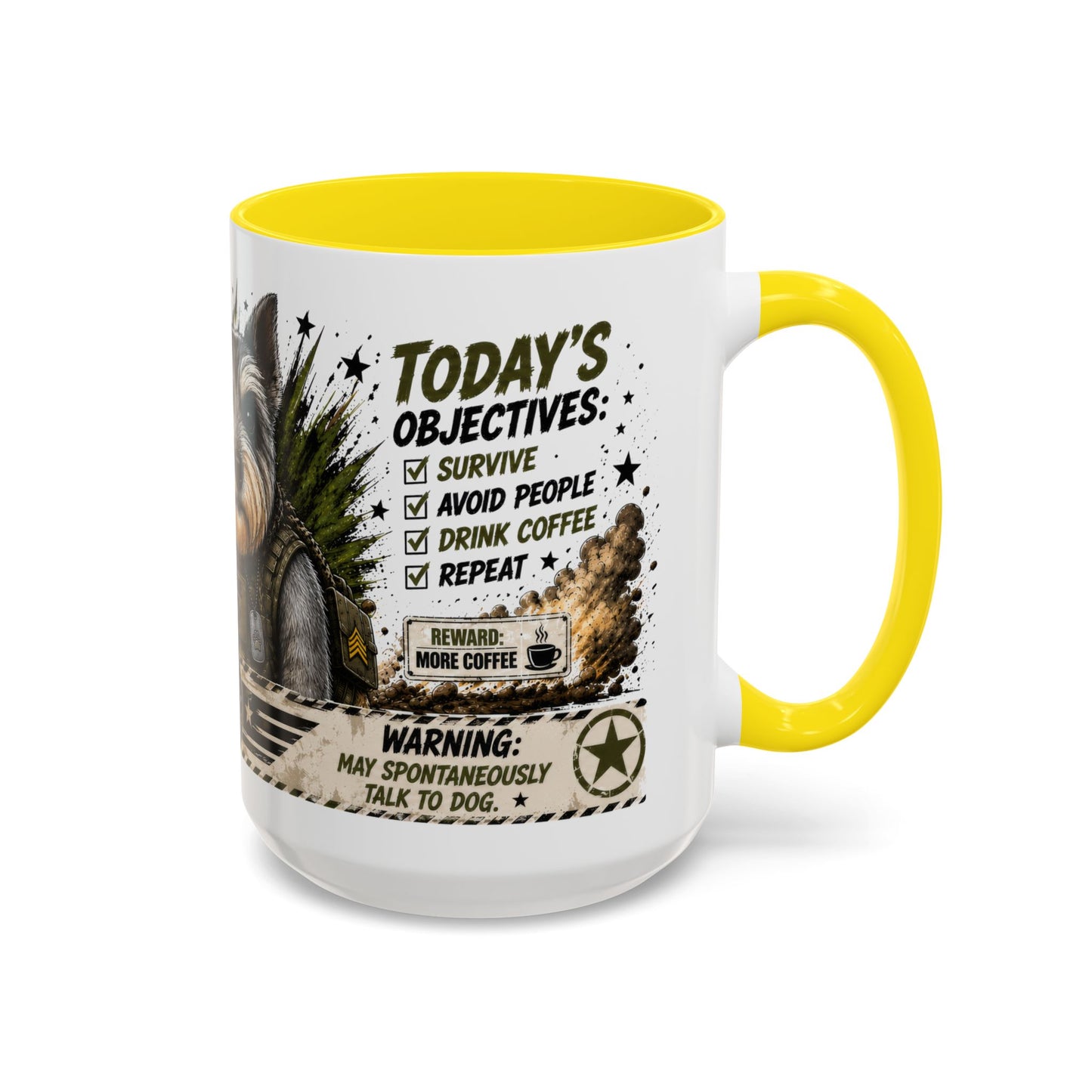 Funny Miniature Schnauzer Coffee Mug – Annie's Coffee Mission — Cute Dog Lover Gift (11/15oz)