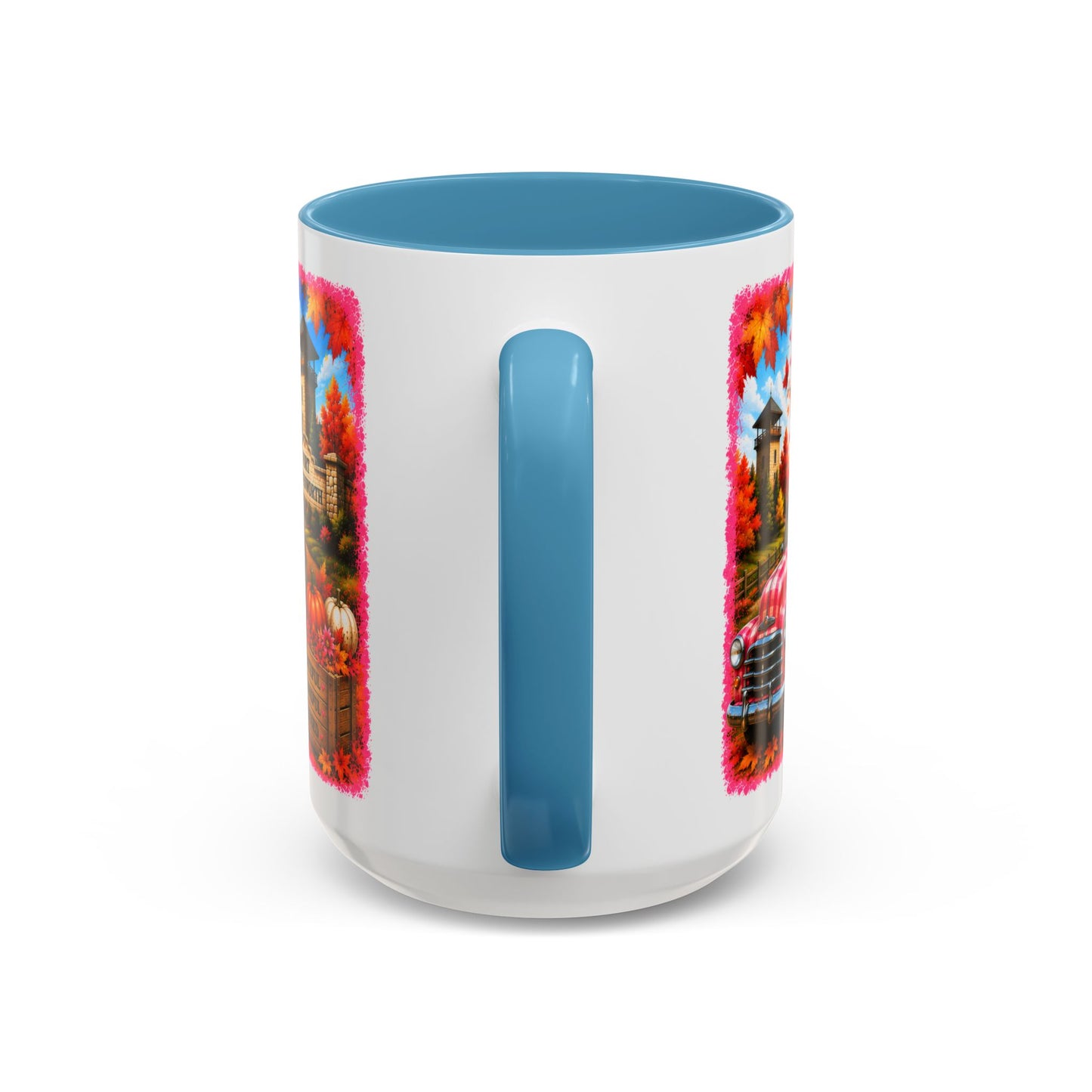 Welcome Fall Y'all Coffee Mug — Autumn Gnome Sunflowers Pumpkin Decor (First City, Kansas)