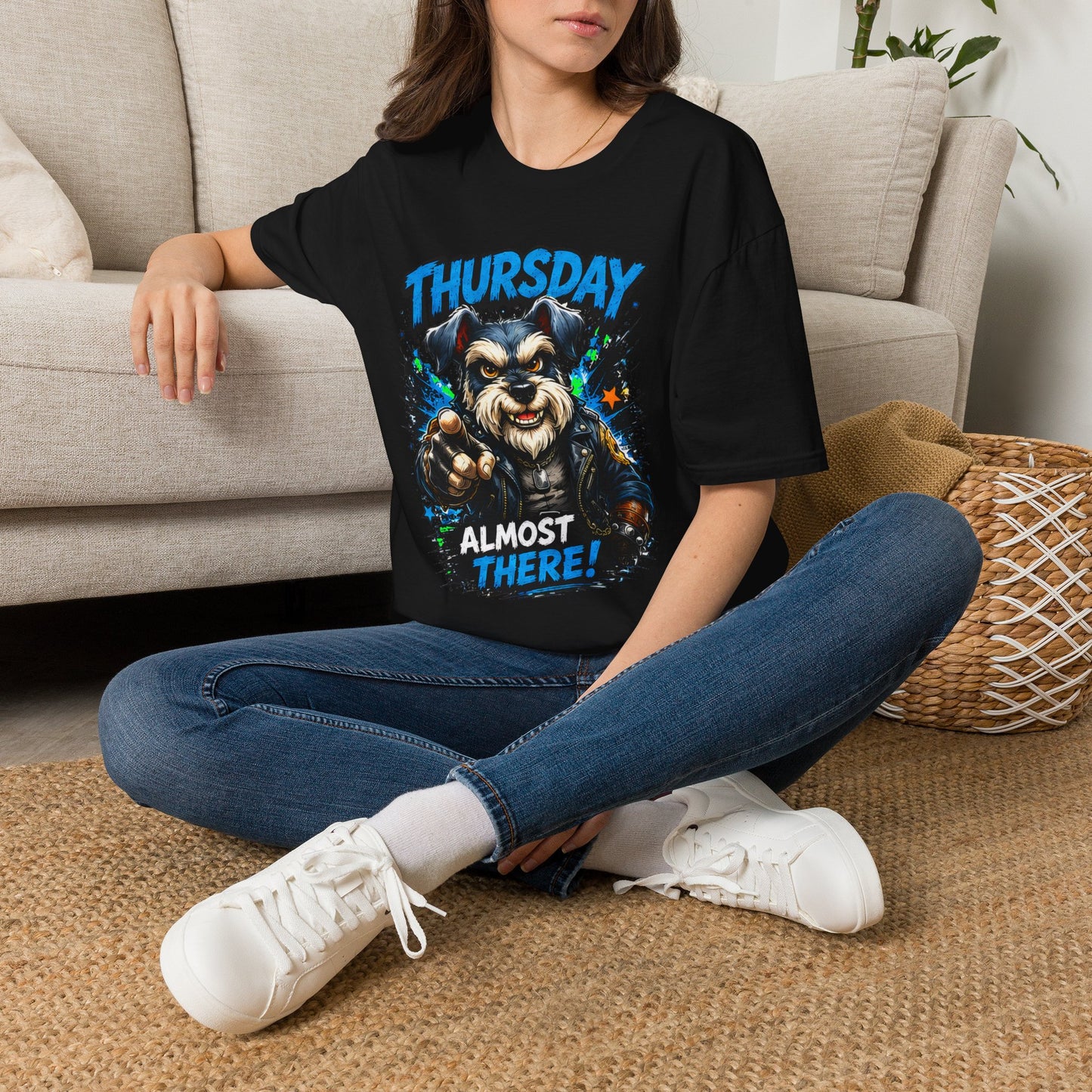 Thursday Almost There T-Shirt — Cute Gritty Dog Graphic Tee