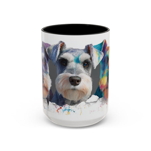 Colorful Miniature Schnauzer Coffee Mug — Cute Dog Lover Gift (11/15oz)