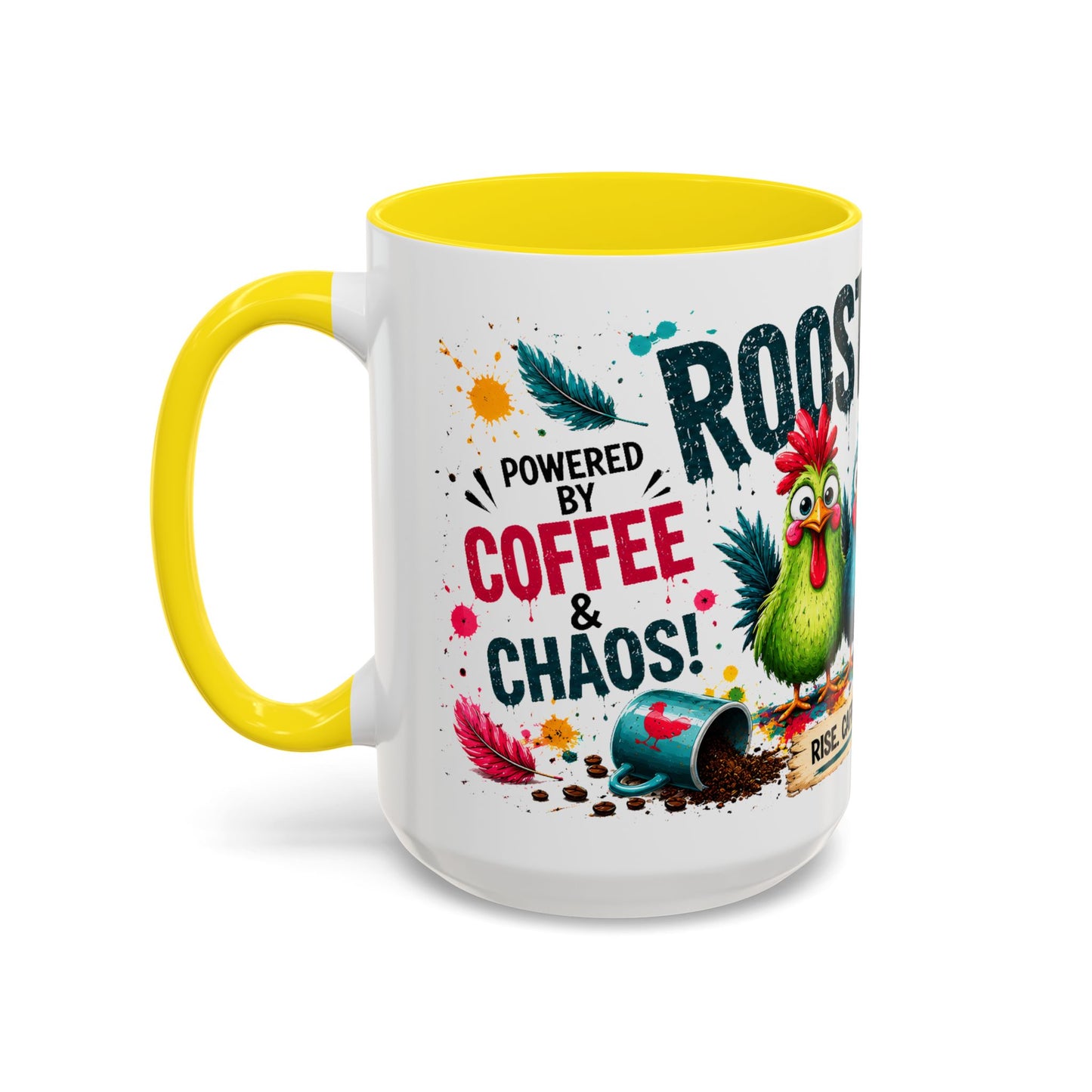 Rooster Fuel Coffee Mug – “We Don’t Do Mornings, We Conquer Them!”